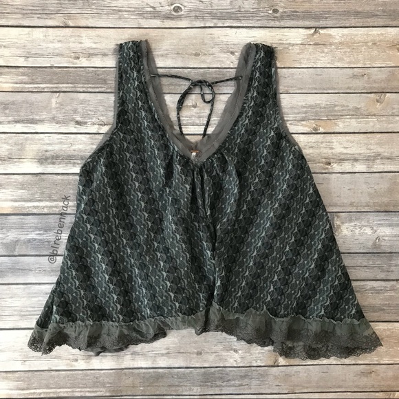 Free People Tops - Free People Boho Lace Tie Tank